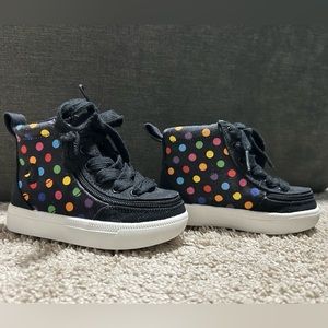 BILLY Footwear Classic Hi-Rise Sneaker sz 6 Toddler Polka Dot